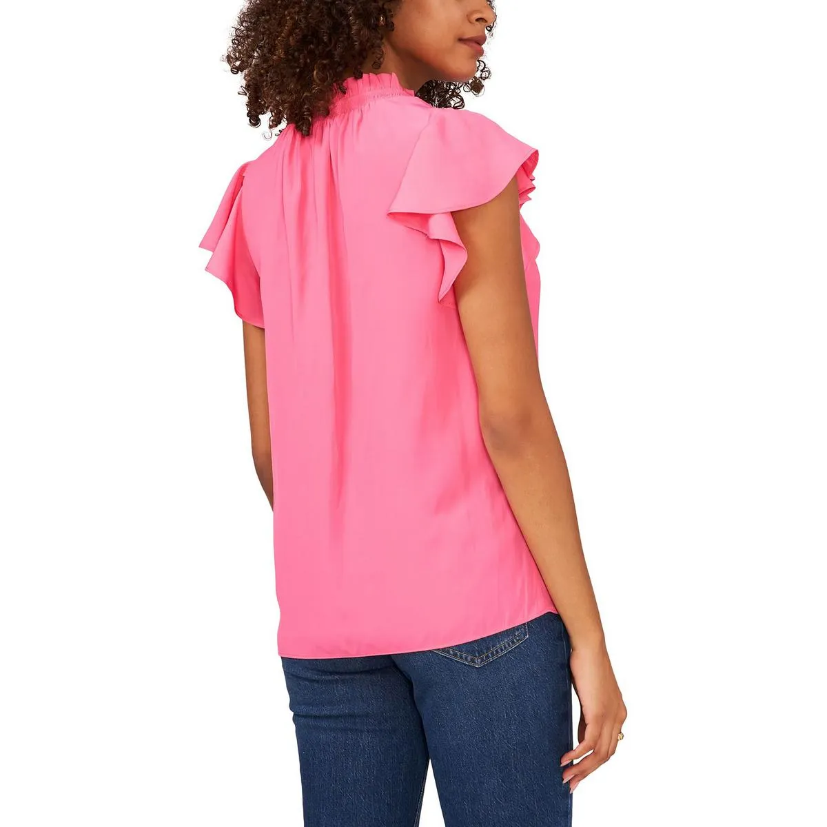 1.State Womens V Neck Cap Sleeve Blouse