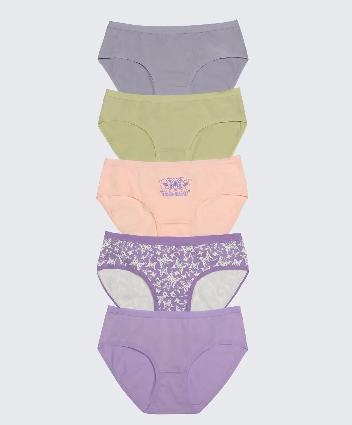 5PC Pack Papillion Love Comfort Cotton Boxshorts