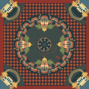 A Festive Night at Kampong Glam Cotton Silk Scarf