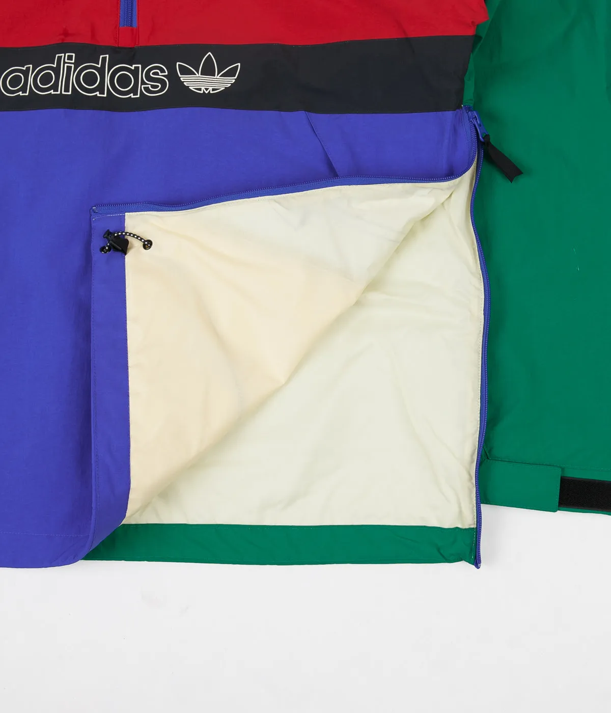 Adidas BB Snowbreaker Jacket - Bold Green / Power Red / Hi-Res Blue / Carbon