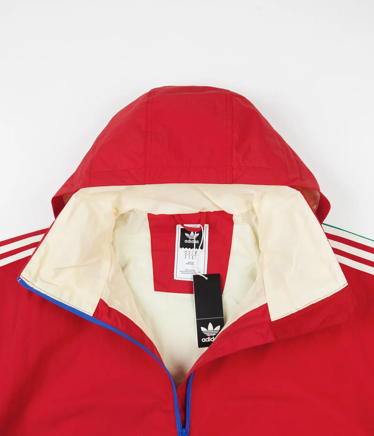 Adidas BB Snowbreaker Jacket - Bold Green / Power Red / Hi-Res Blue / Carbon