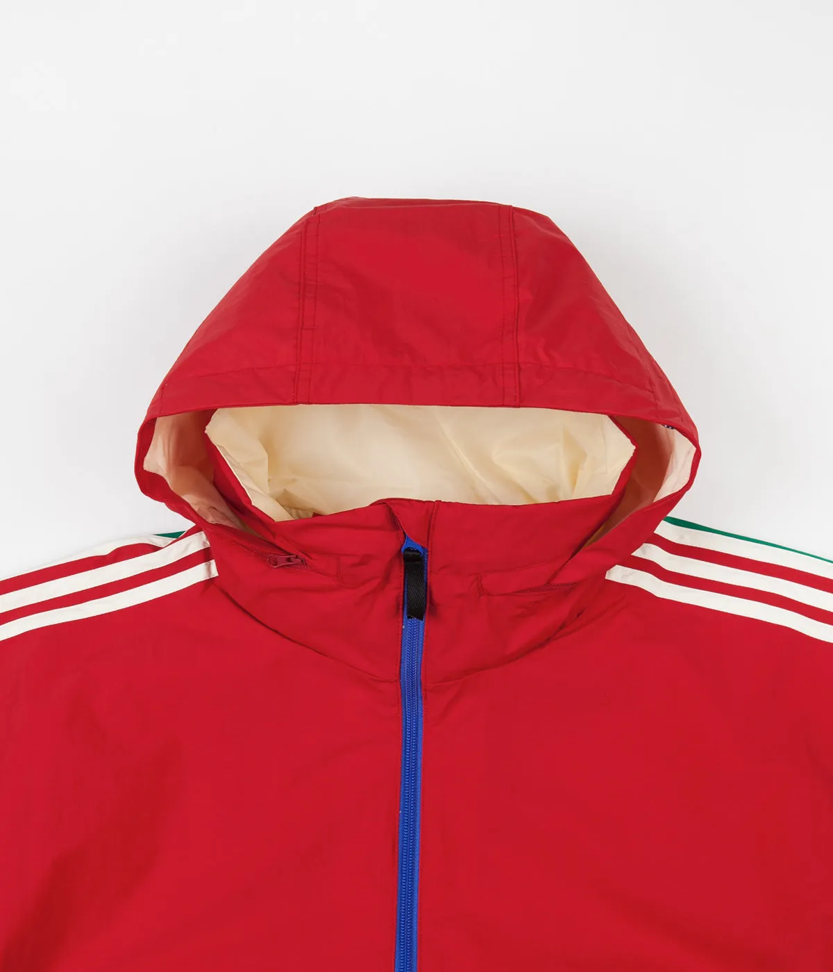 Adidas BB Snowbreaker Jacket - Bold Green / Power Red / Hi-Res Blue / Carbon