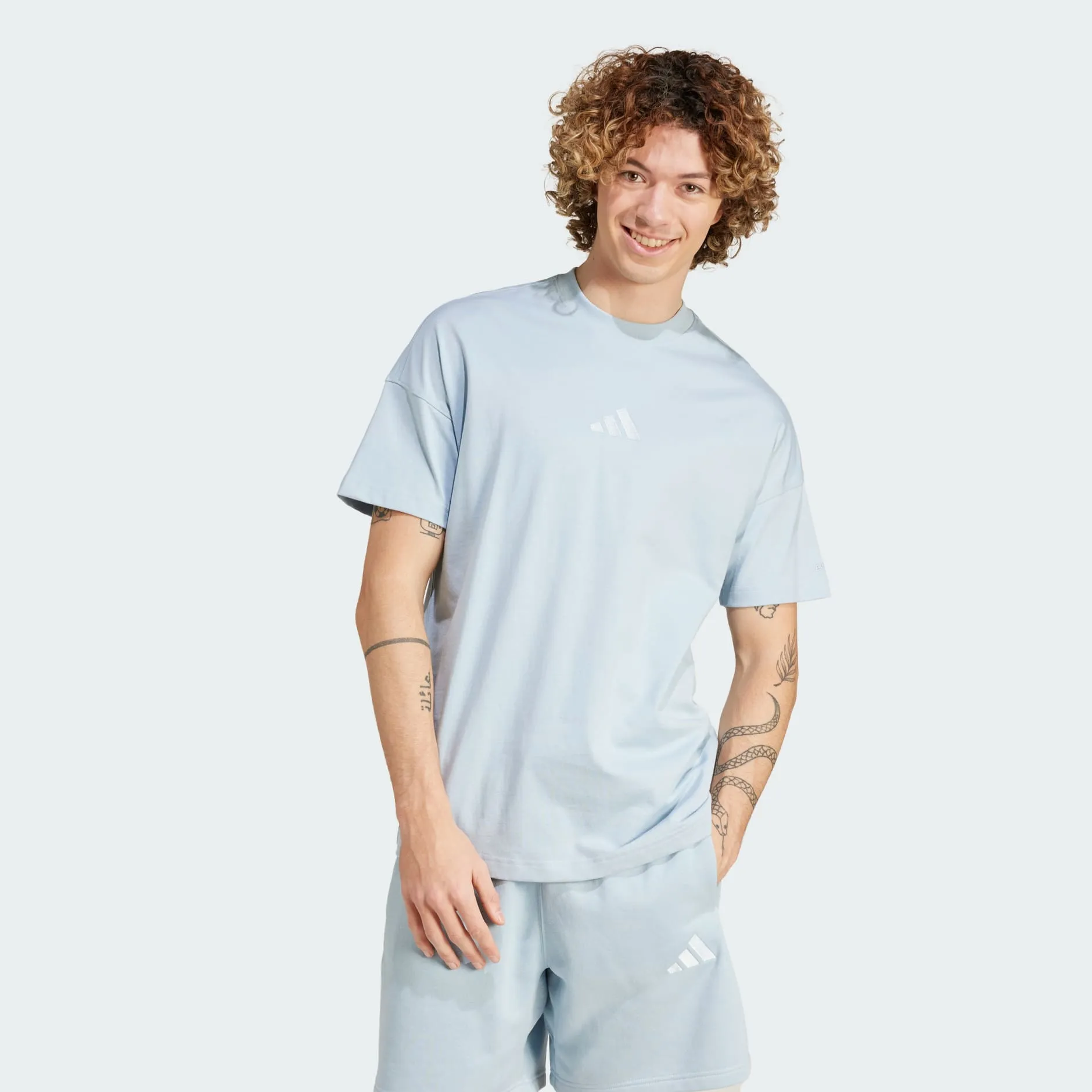 ADIDAS MEN'S ALL SZN WONDER BLUE TEE