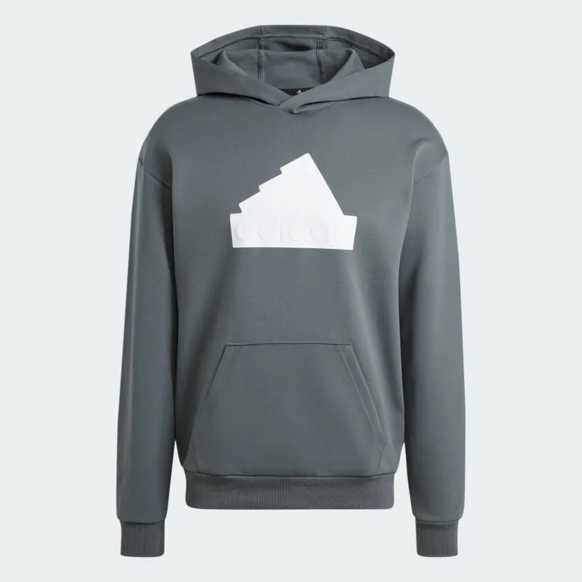ADIDAS MEN'S FUTURE ICONS BADGE OF SPORT IVY/WHITE HOODIE