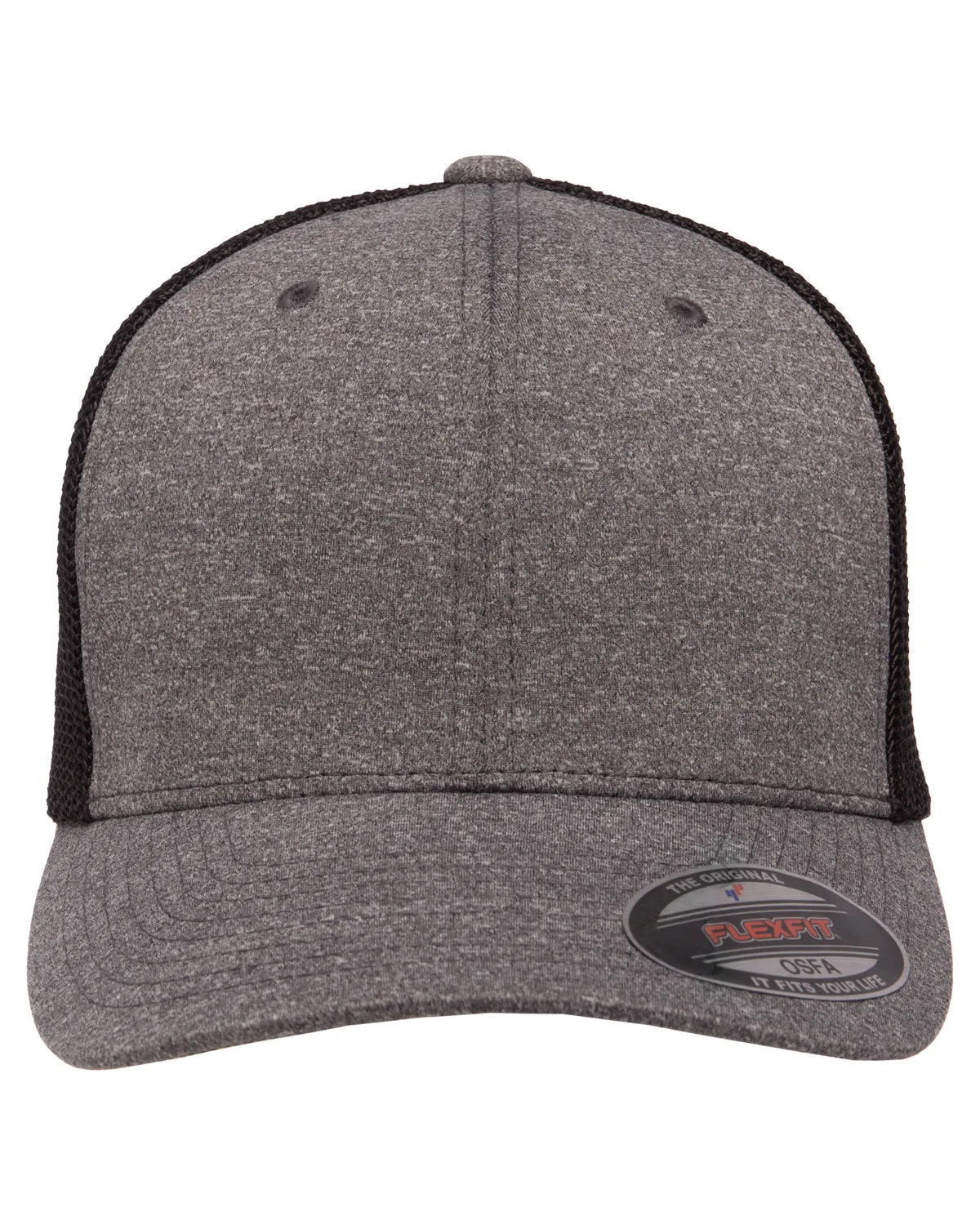 Adult Poly Melange Stretch Mesh Cap