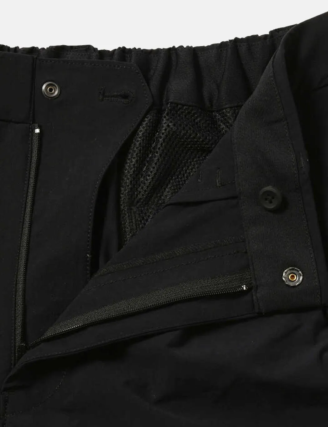 And Wander Plain Tapered Stretch Pants - Black