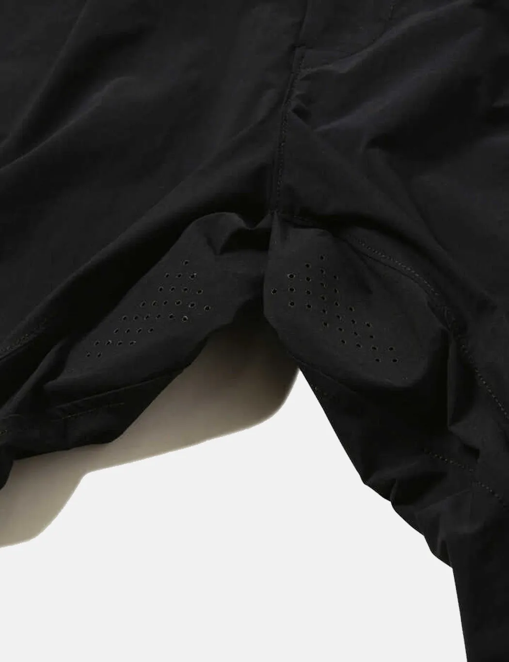 And Wander Plain Tapered Stretch Pants - Black