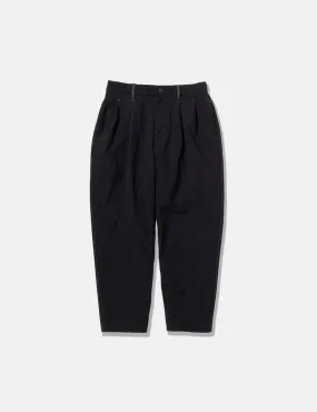 And Wander Plain Tapered Stretch Pants - Black