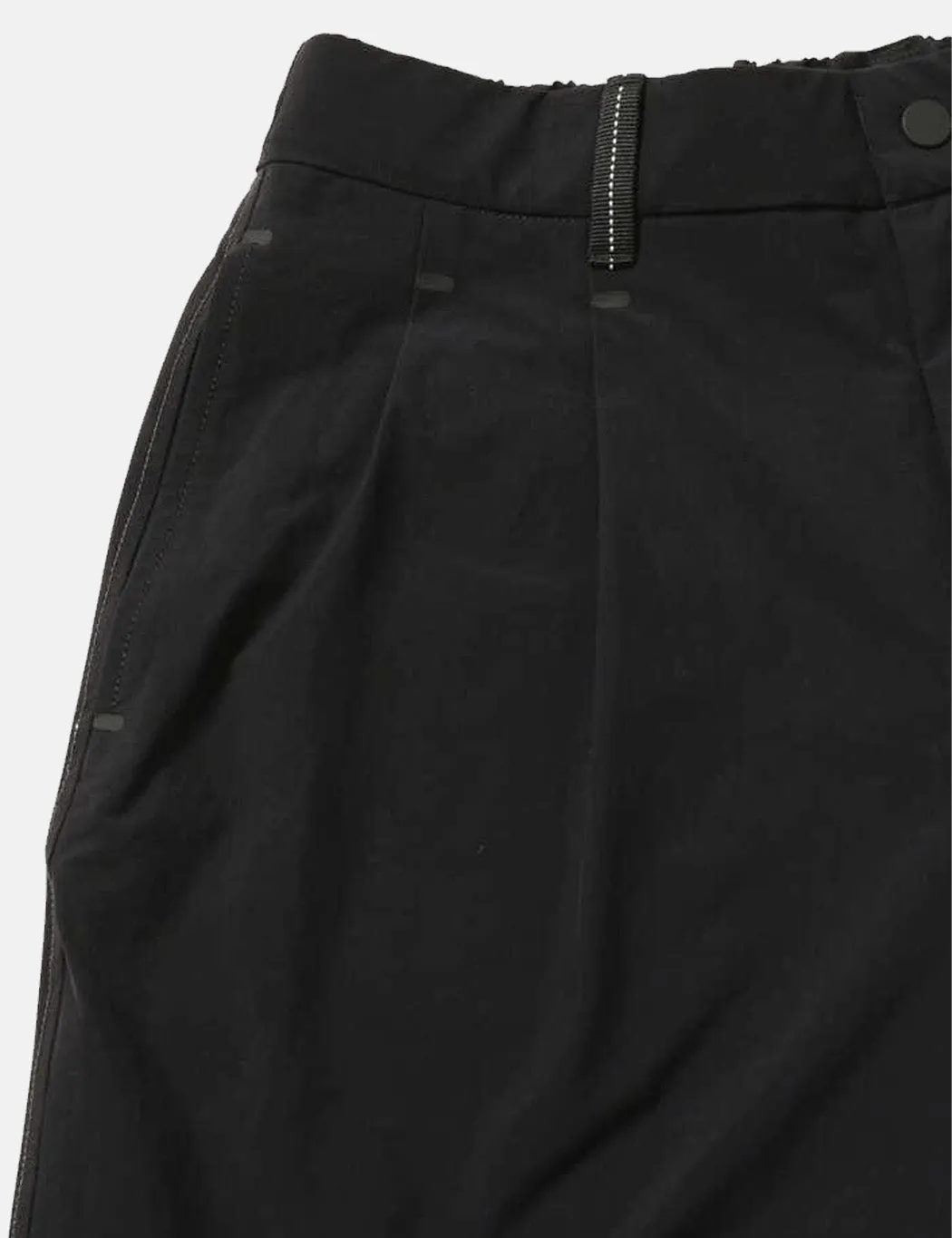 And Wander Plain Tapered Stretch Pants - Black