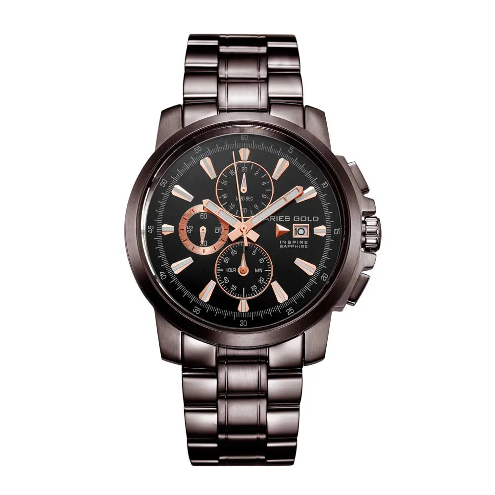 Aries Gold Inspire Contender G 7301 CF-BKRG Men's Watch