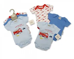 Baby 3 pcs Bodysuit Gift Set - Fire Engine - (6-18 Month) Gp-25-0858-1