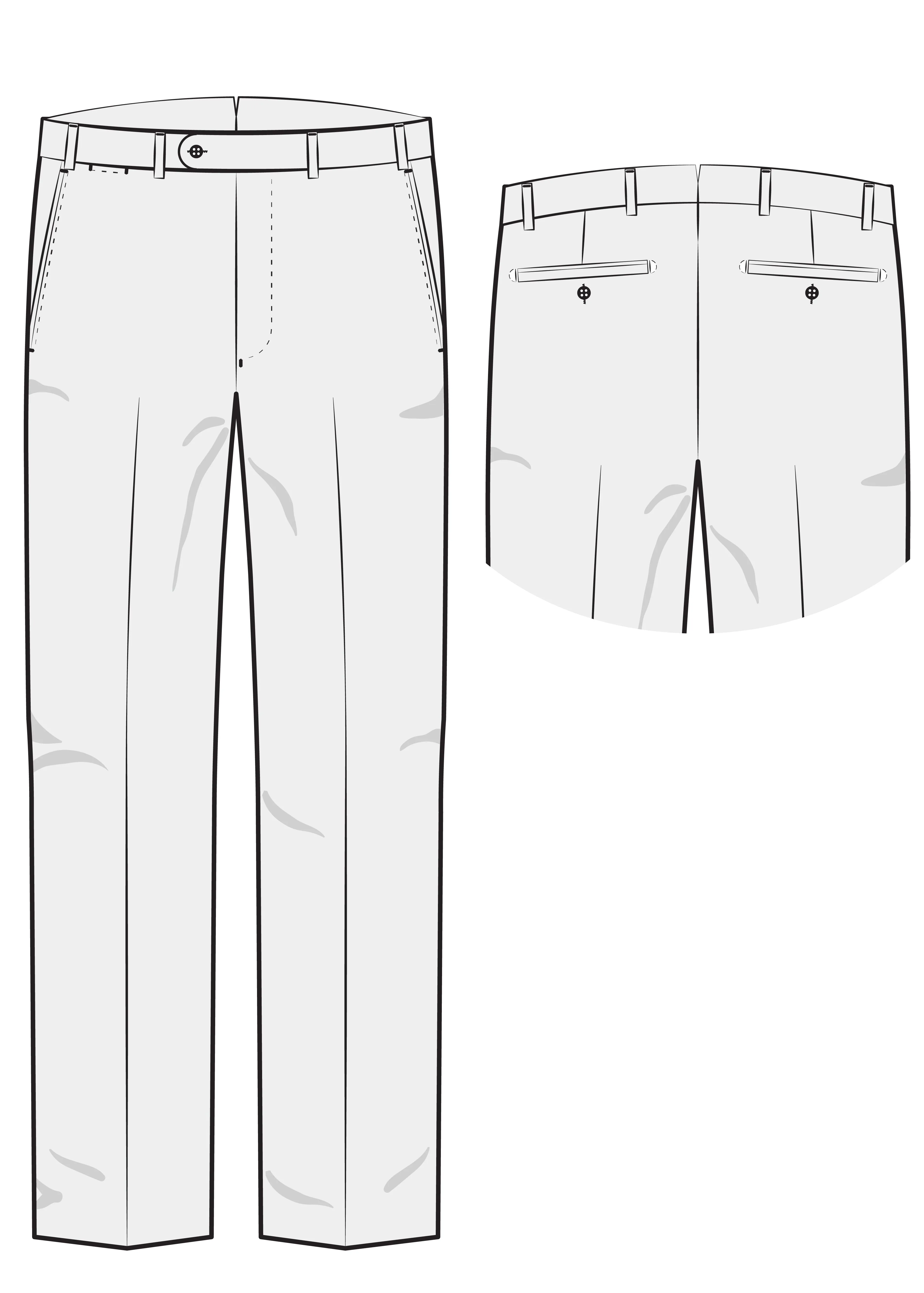 Ballin Pants - Park Super 130 Gabardine Loro Piana - Tan