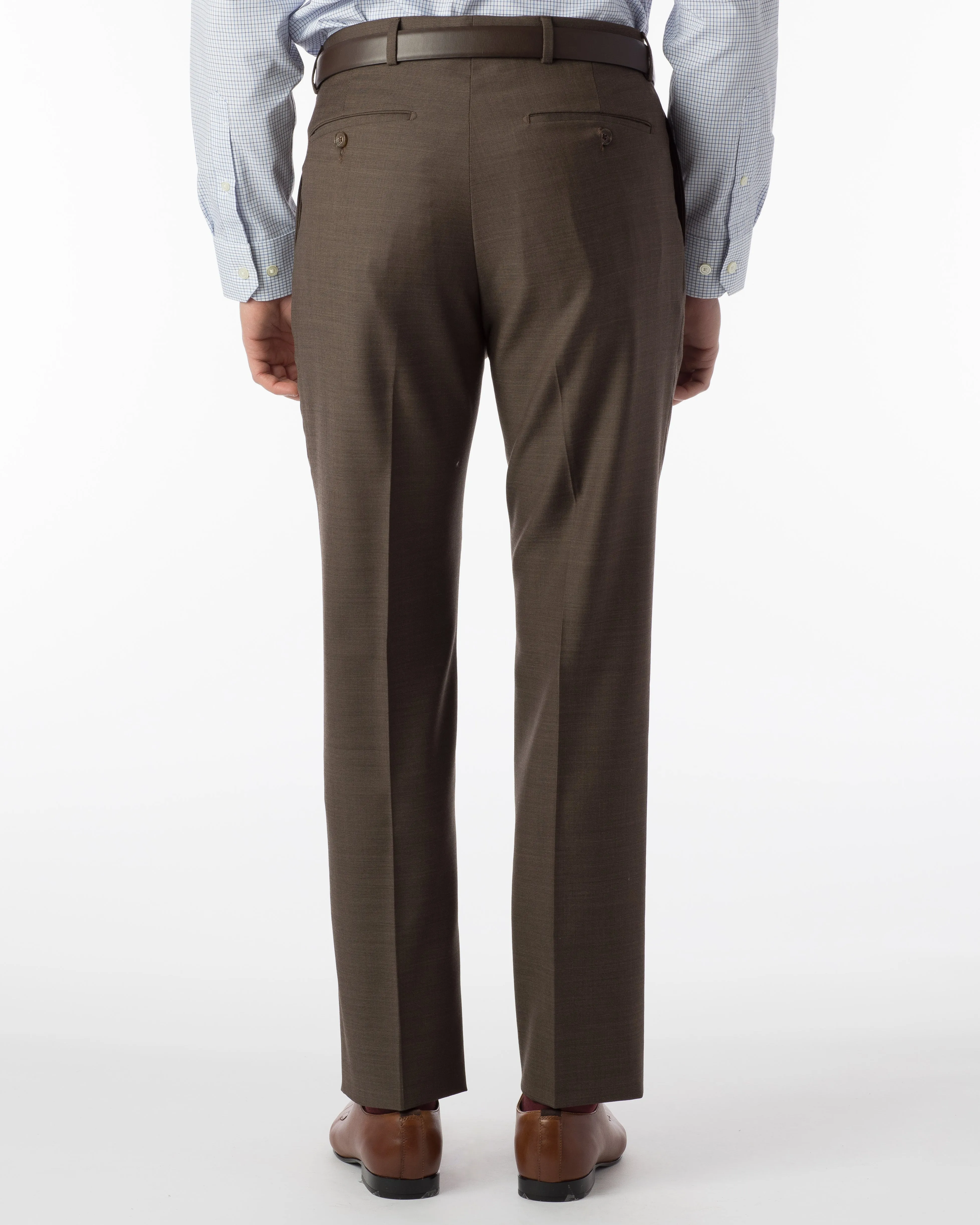 Ballin Pants - Soho Super 120's Sharkskin - Chestnut