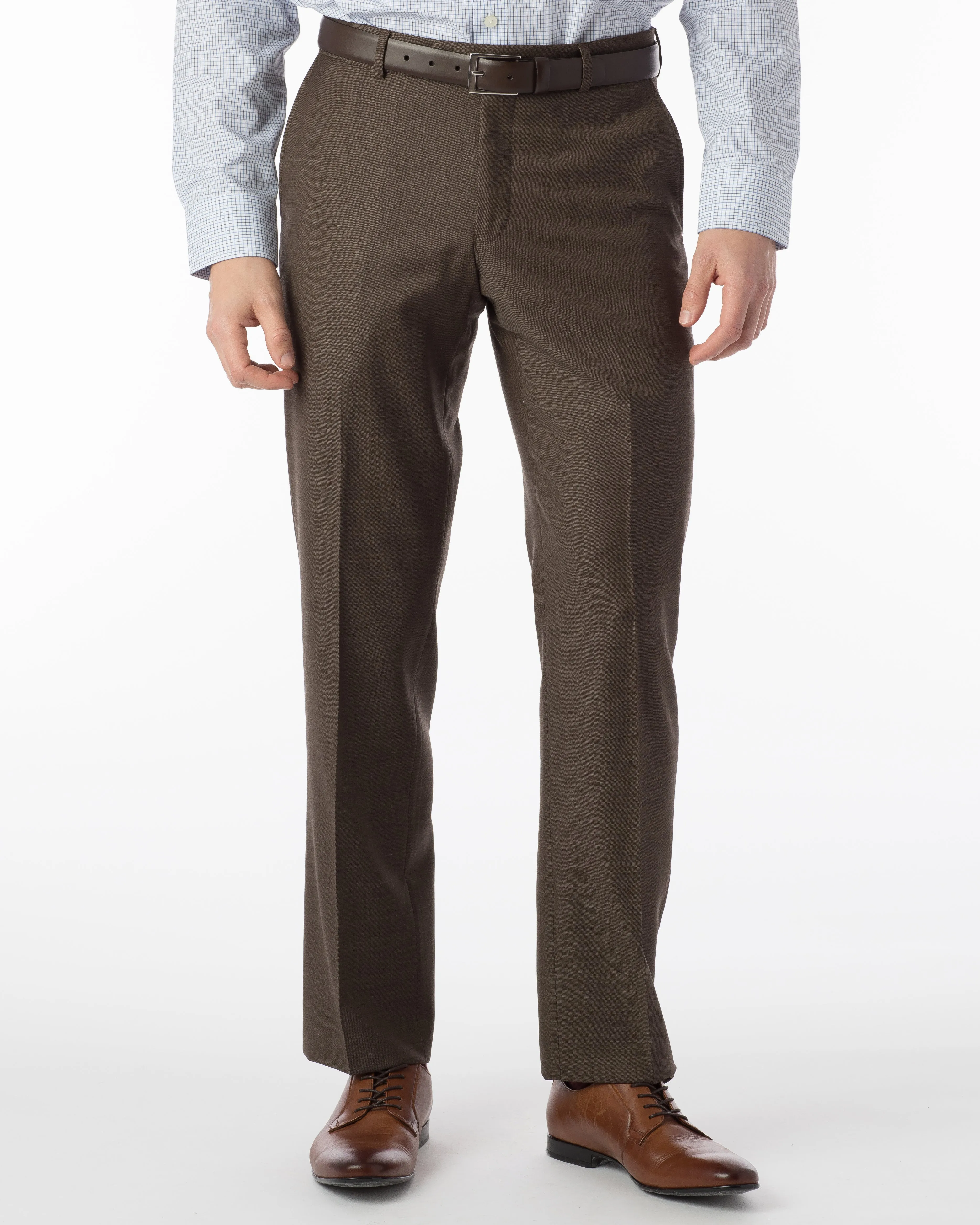 Ballin Pants - Soho Super 120's Sharkskin - Chestnut
