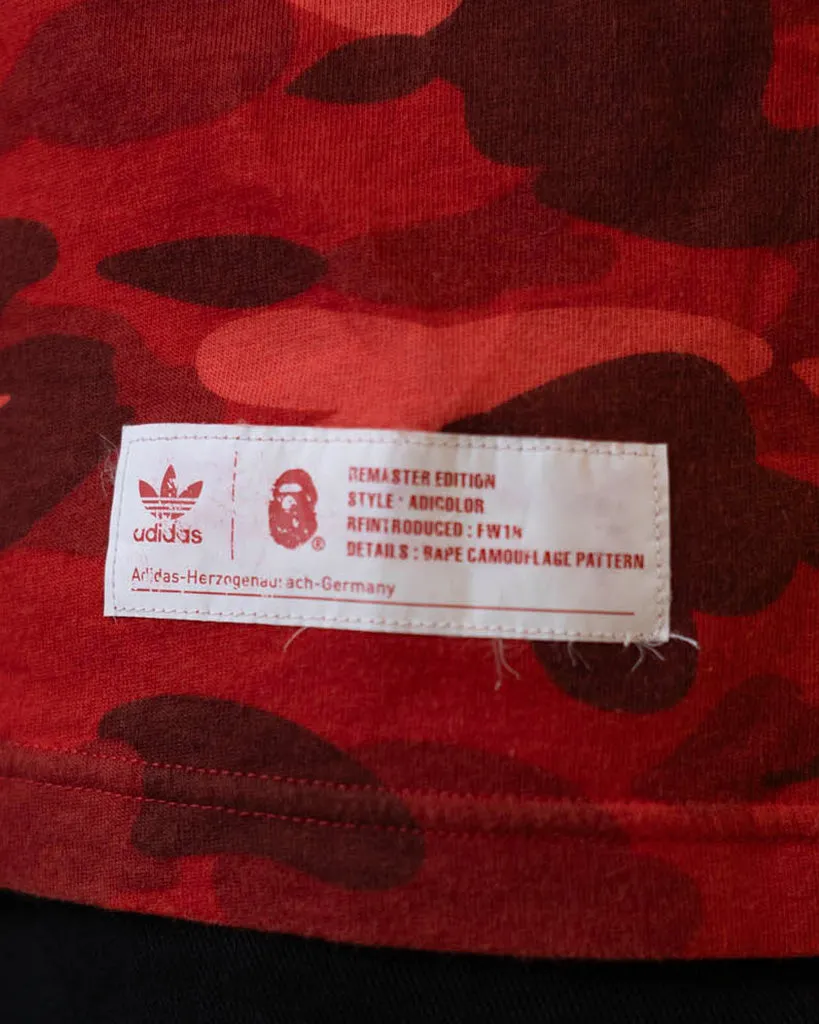 BAPE X ADIDAS ADICOLOR T-SHIRT 'RAW RED'