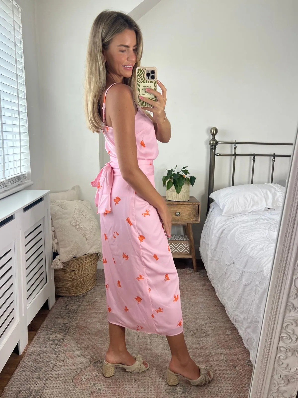 Beau Wrap Midi Skirt / Zodiac Print