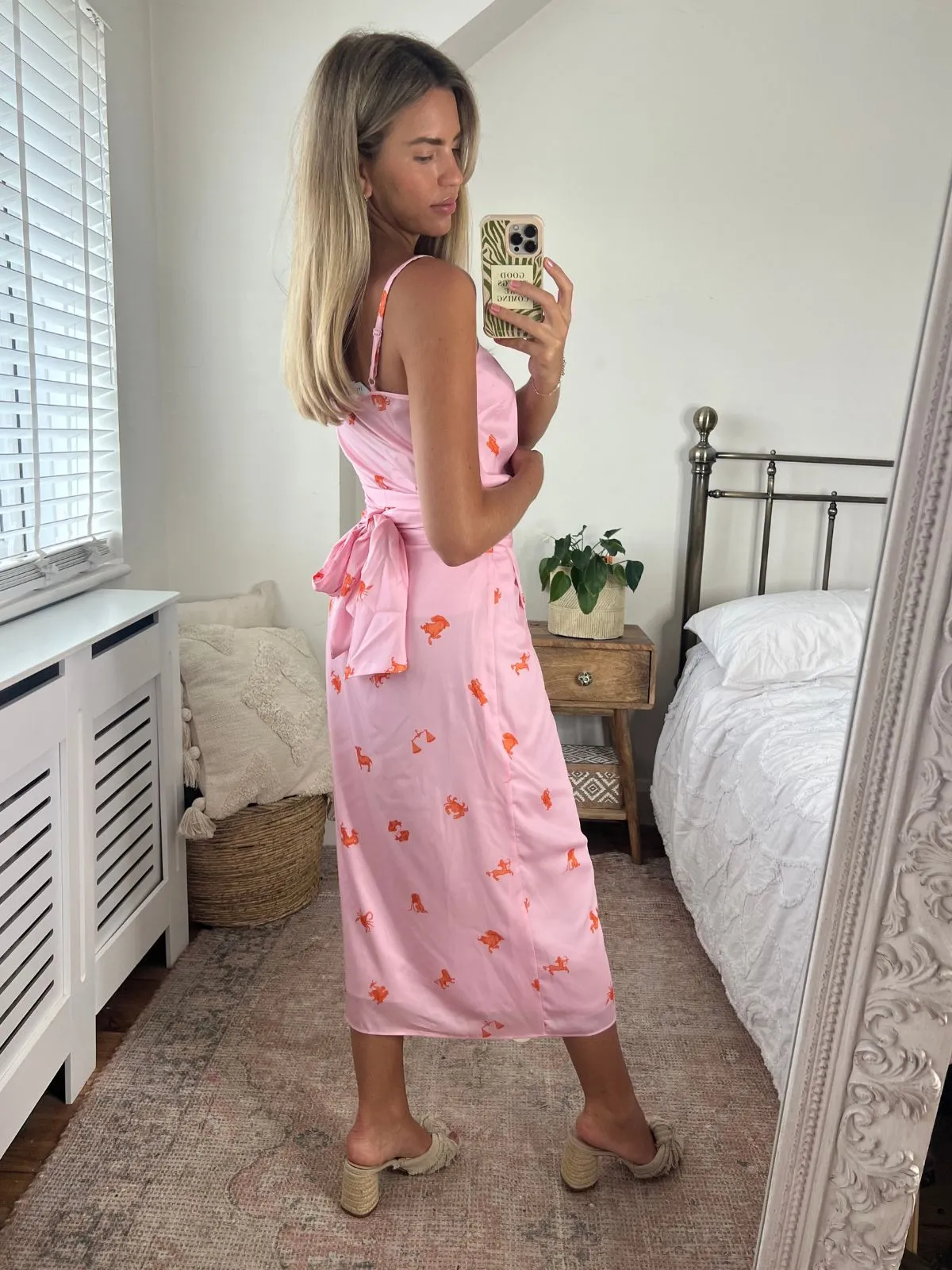 Beau Wrap Midi Skirt / Zodiac Print