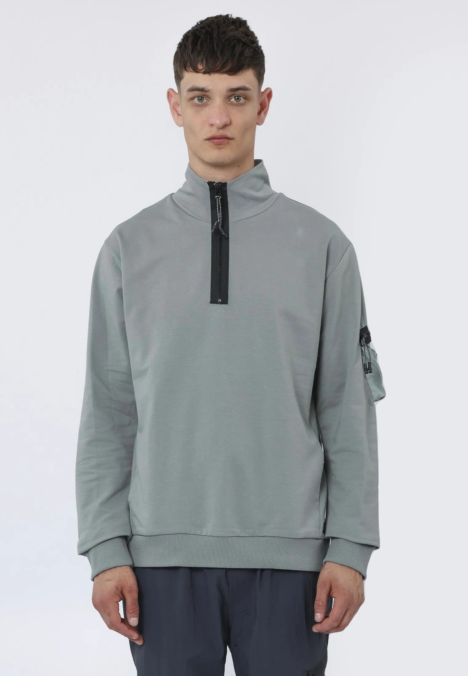 BENCH HALF ZIPS SOFT KHAKI