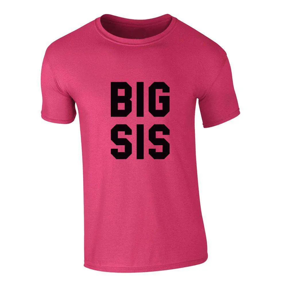 Big Sis/Lil' Sis Matching Hot Pink Tees (3M-13 Years) (MRK X)