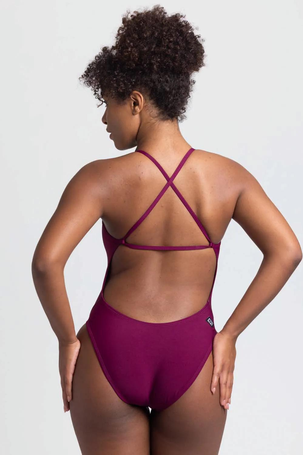Brandon 2 Swim Onesie - Cabernet