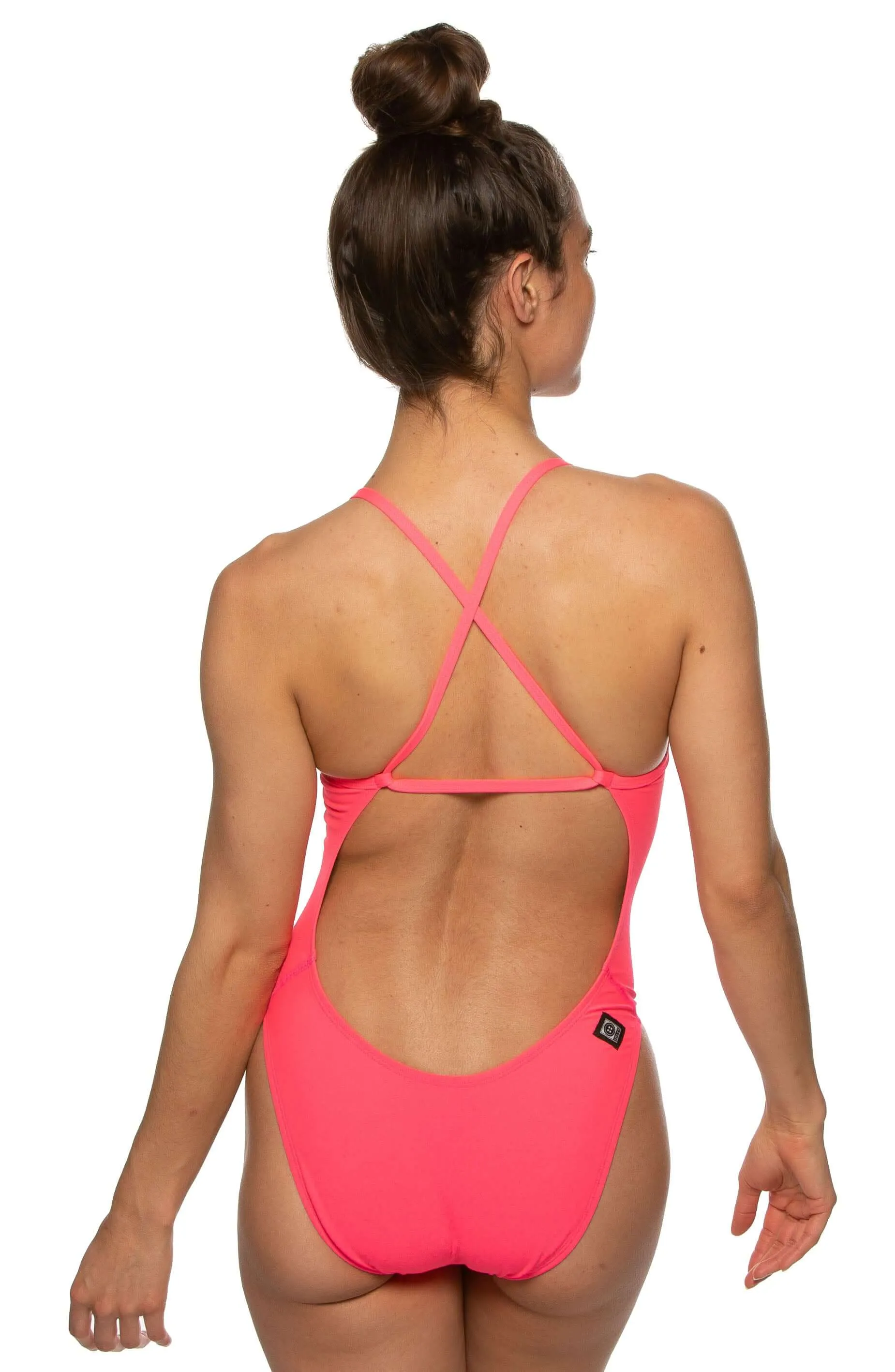 Brandon 2 Swim Onesie - Hot Pink