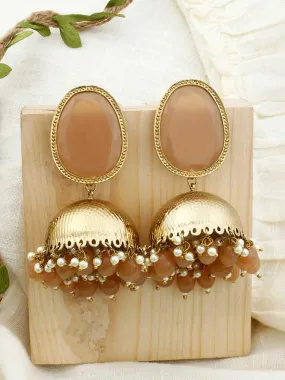 Brown Magna Shesha Jhumkis