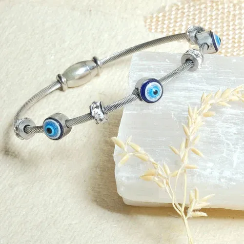Classic Evil Eye Bangle   Gift Box
