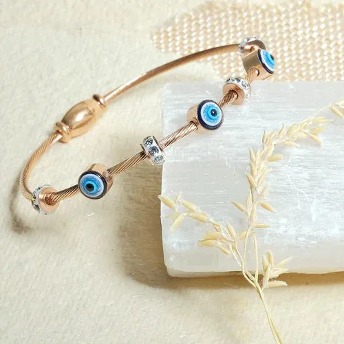 Classic Evil Eye Bangle   Gift Box