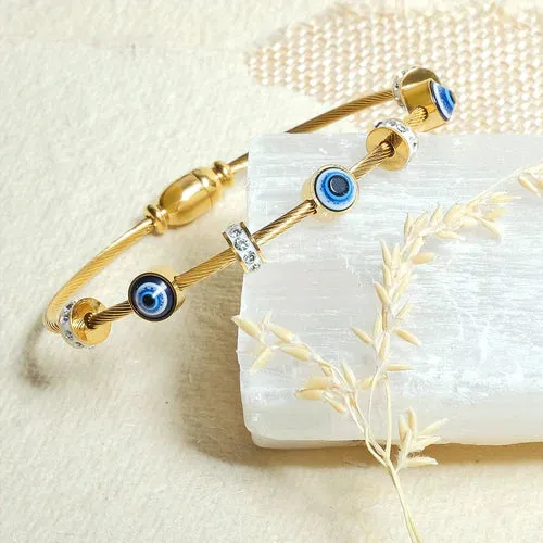 Classic Evil Eye Bangle   Gift Box