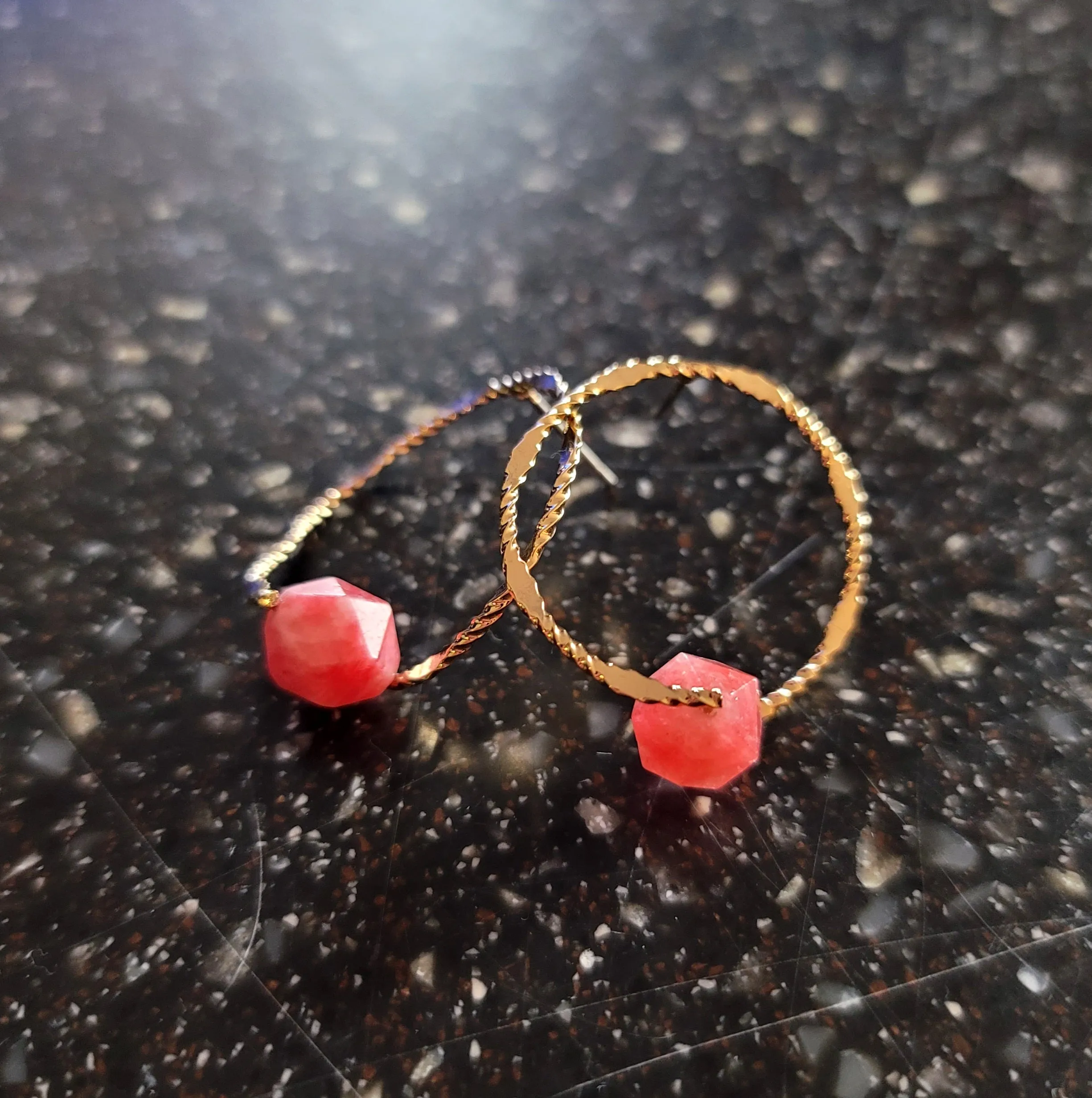 Comet Earrings Pink