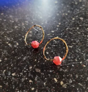 Comet Earrings Pink