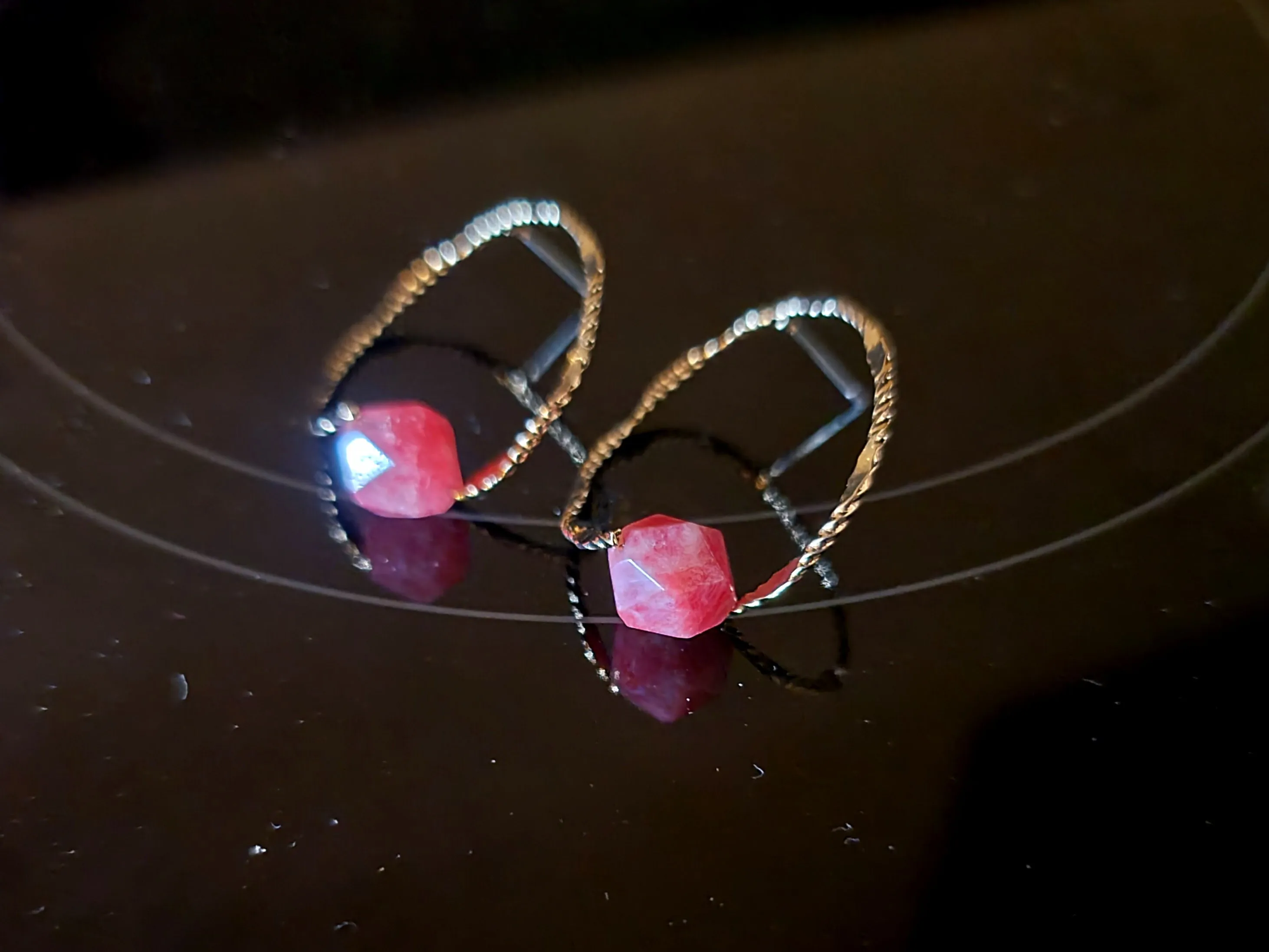 Comet Earrings Pink