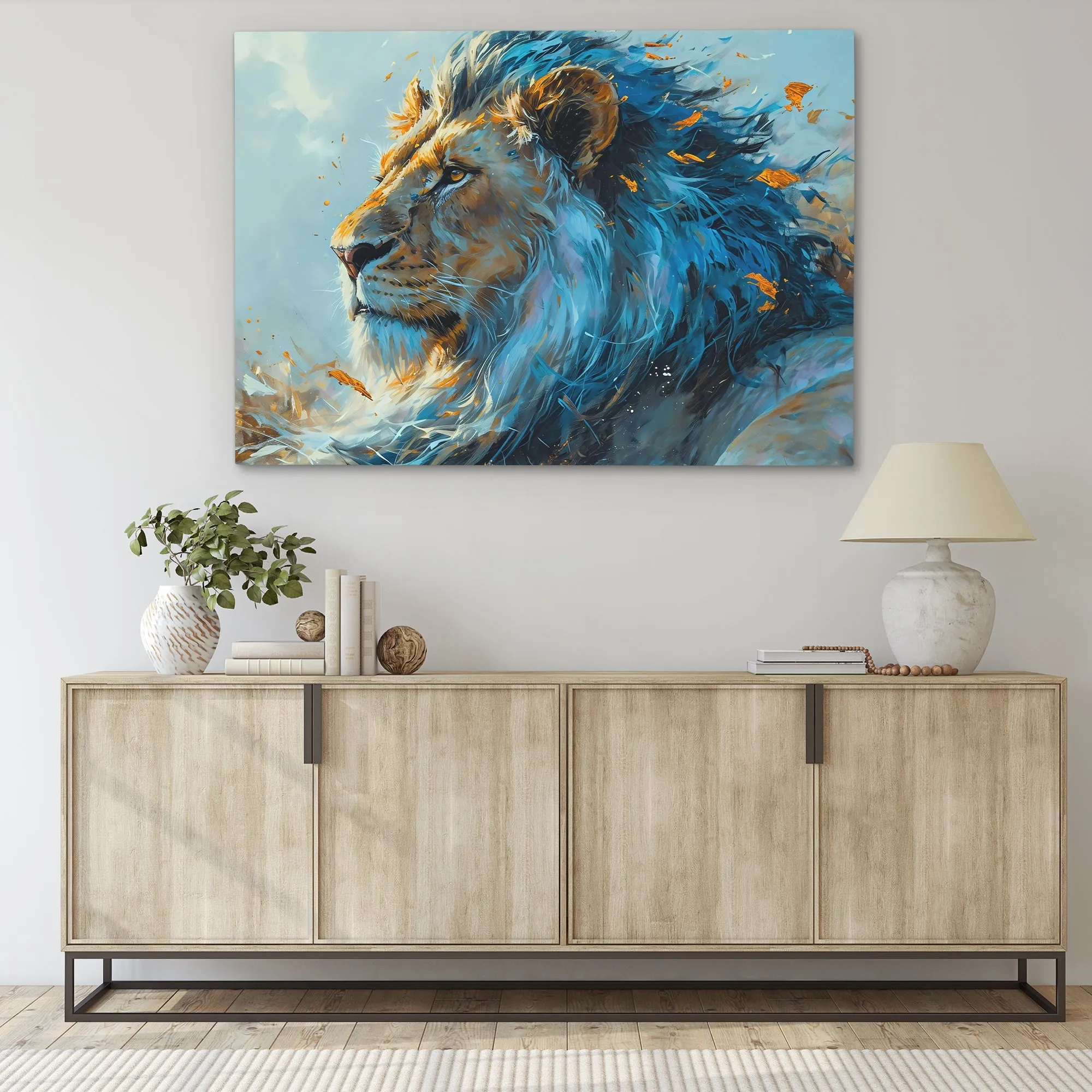 Courageous Blue Lion