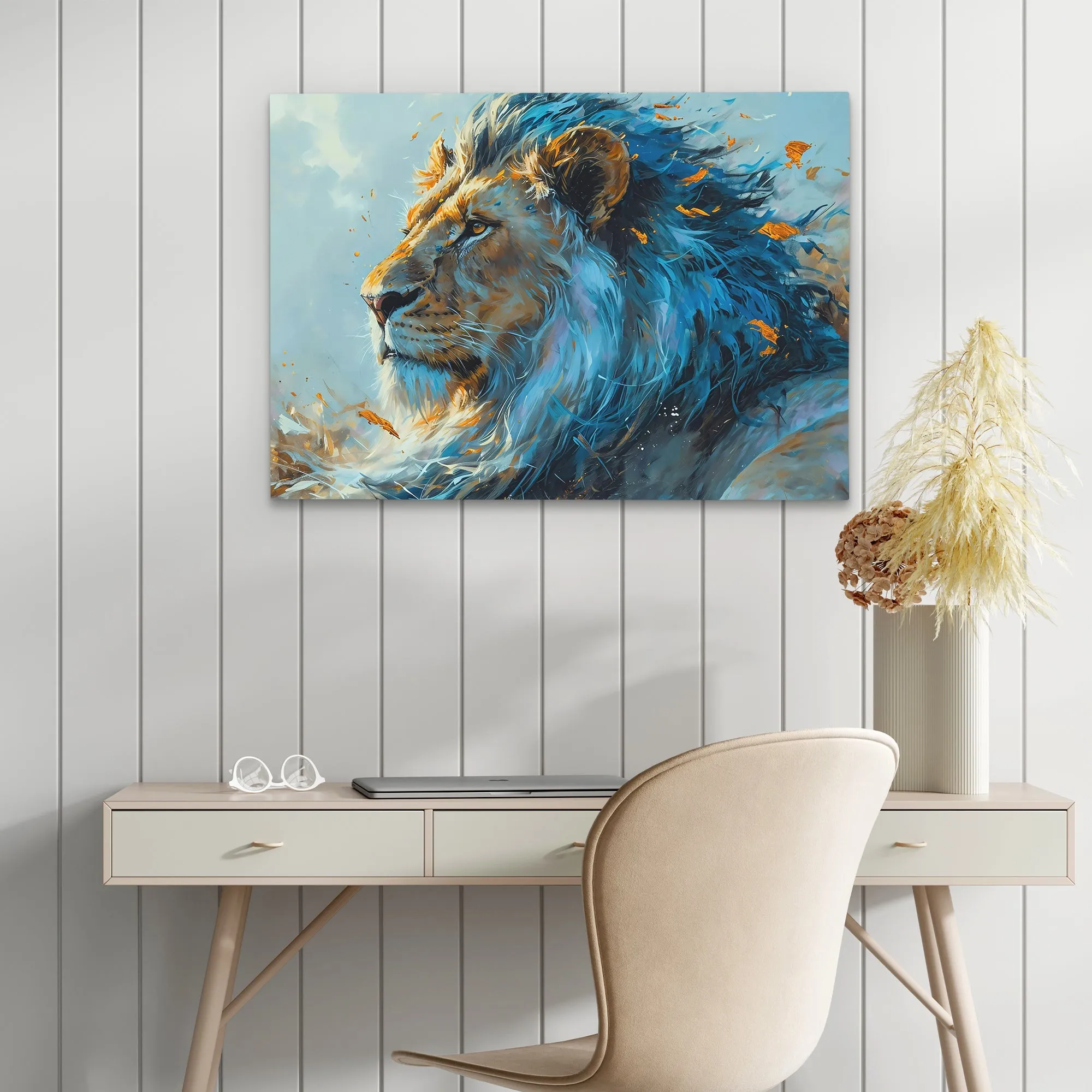 Courageous Blue Lion