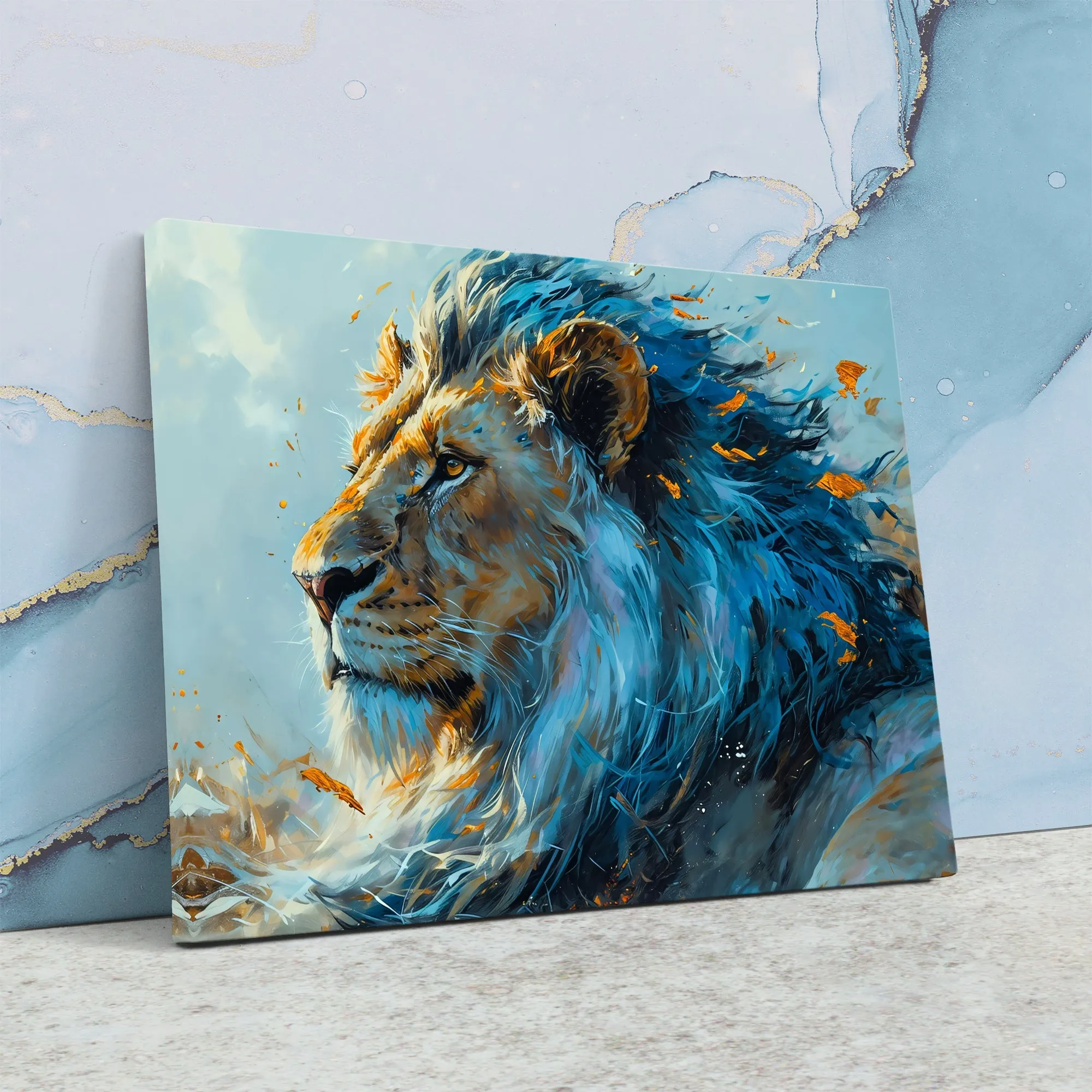 Courageous Blue Lion
