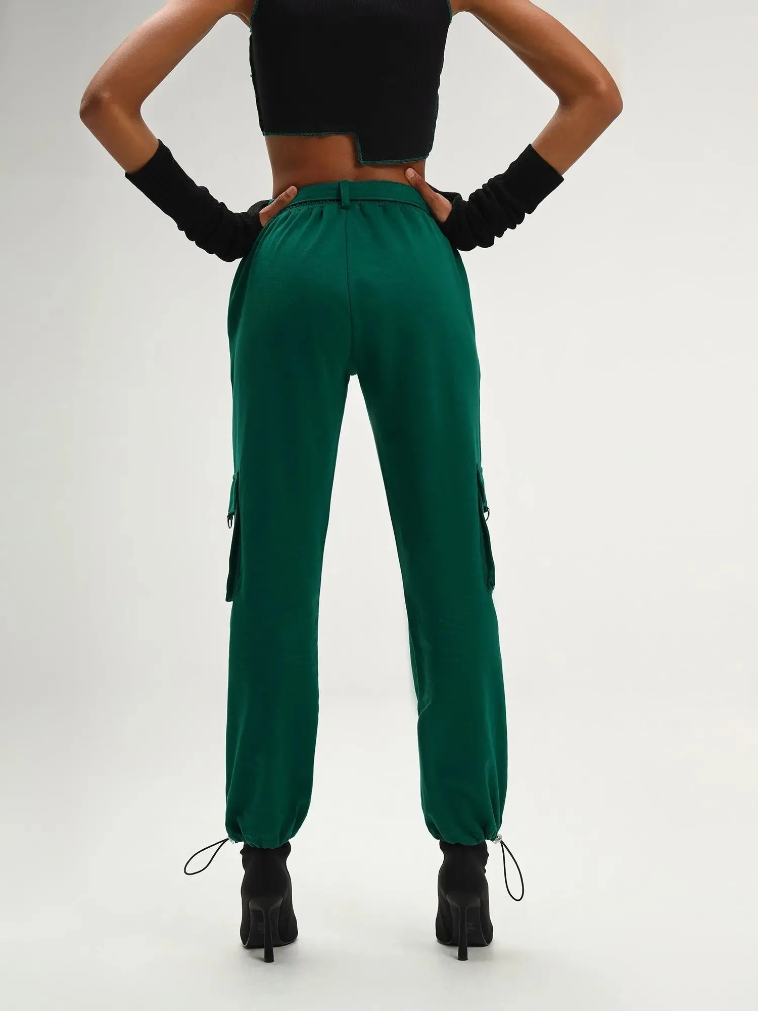Cyprus Dark Green Parachute Jogger Set