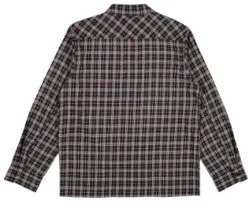Dickies Brownsville Zip Through L/S Overshirt / Black Plaid