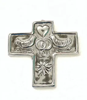 Dove Wedding Band Cross