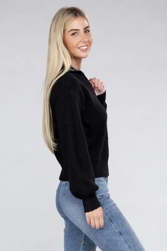 Easy-Wear Half-Zip Pullover (DS)