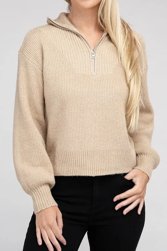 Easy-Wear Half-Zip Pullover (DS)