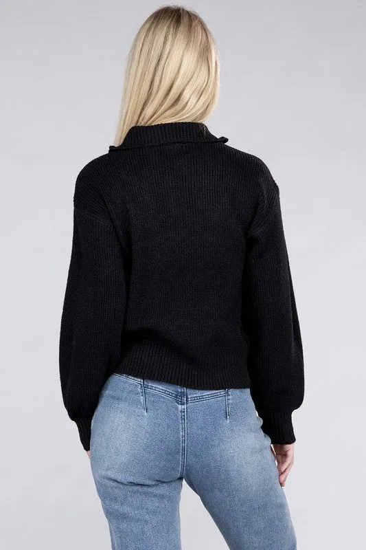 Easy-Wear Half-Zip Pullover (DS)