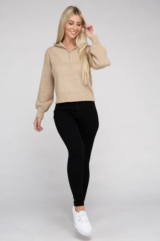 Easy-Wear Half-Zip Pullover (DS)