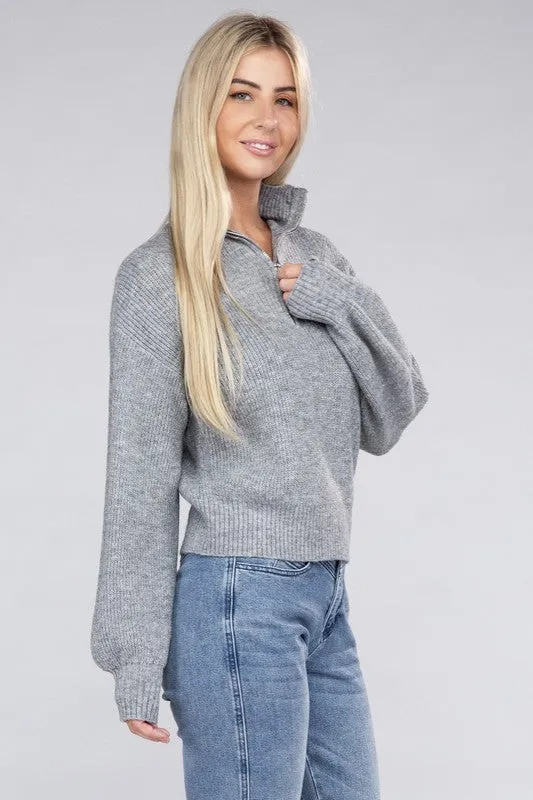 Easy-Wear Half-Zip Pullover (DS)