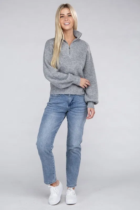 Easy-Wear Half-Zip Pullover (DS)