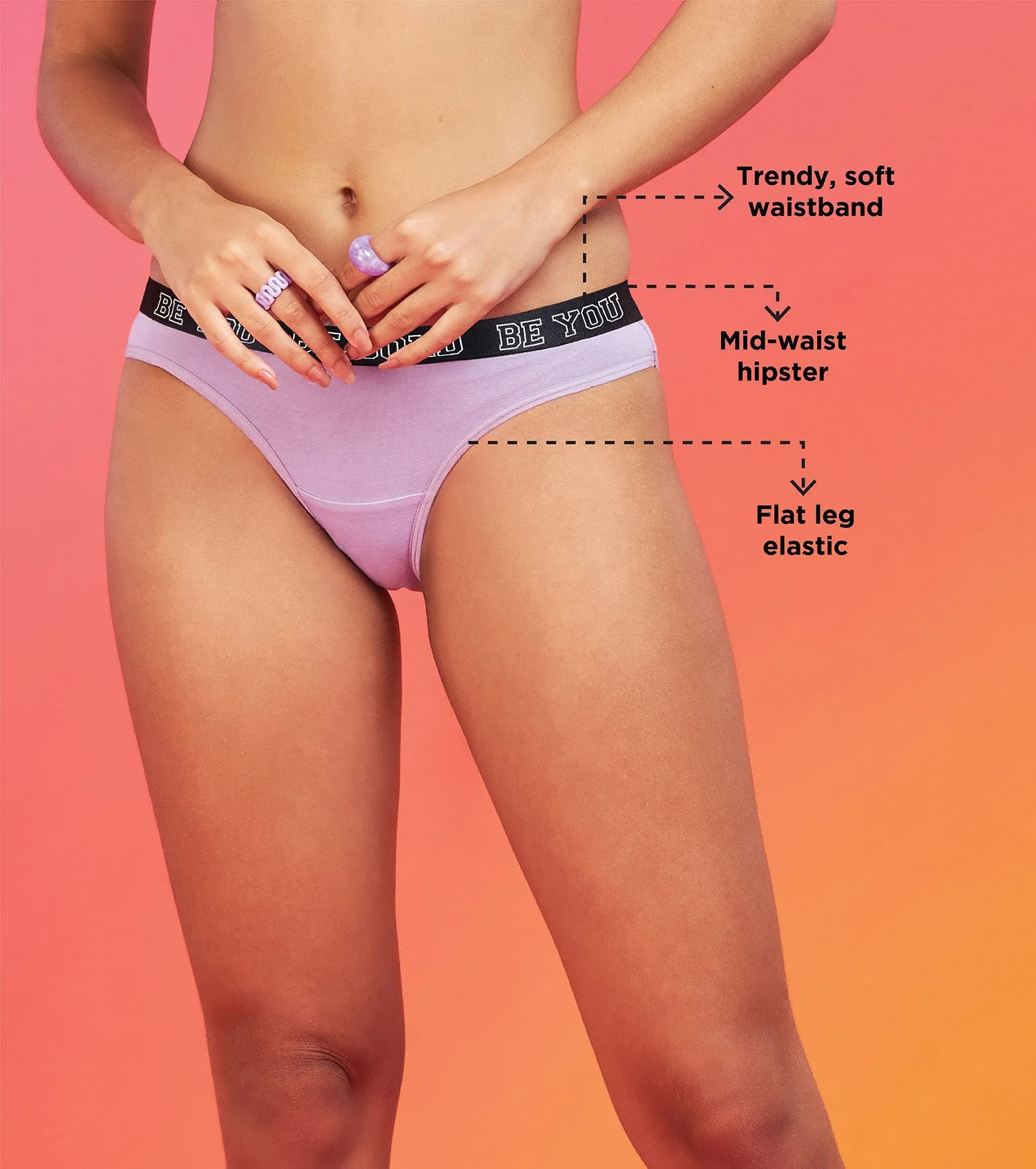 Enamor XO Mid-Rise Green Marble Solid Bikini Panty - Millie - Green Marble / M