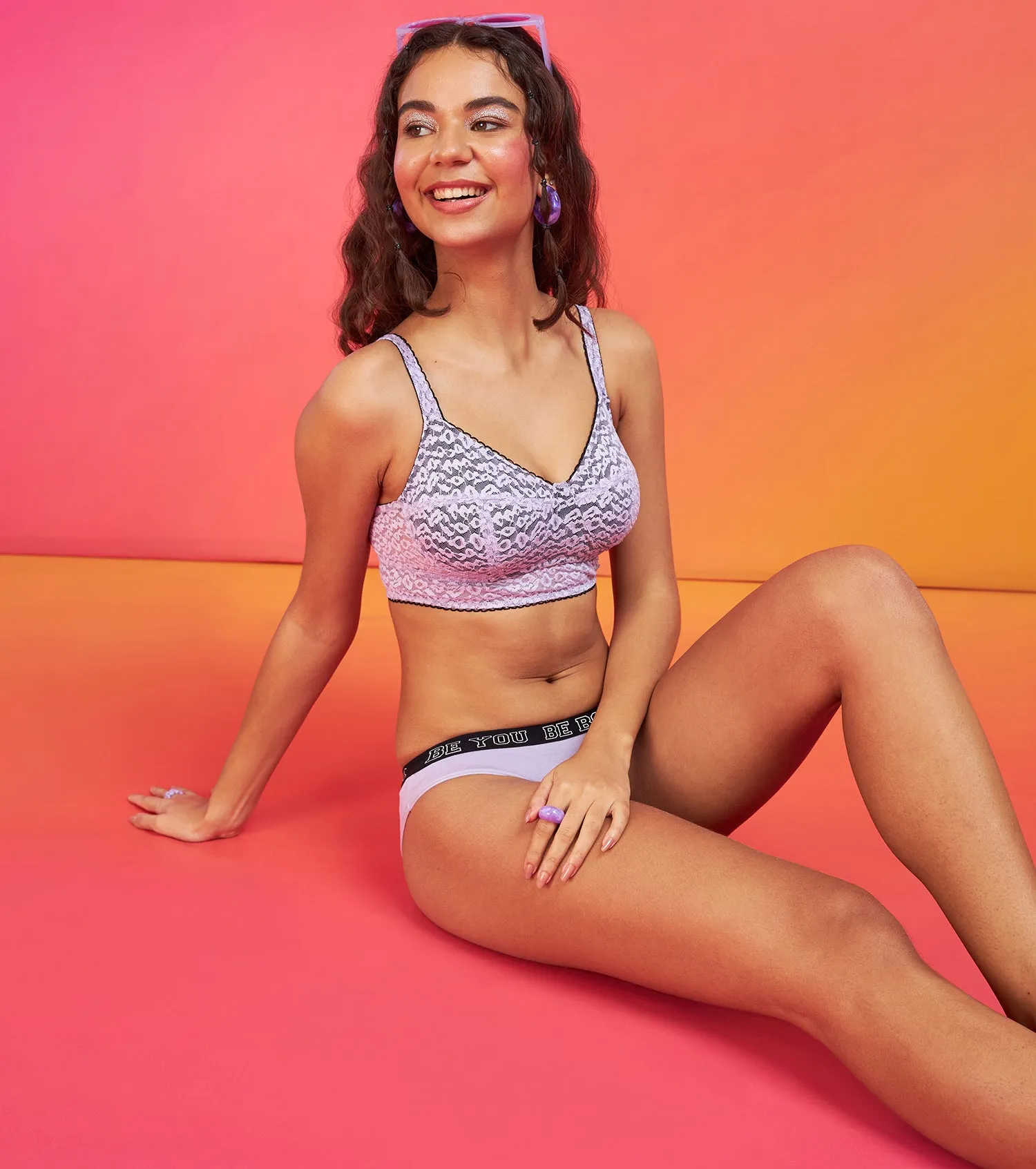 Enamor XO Mid-Rise Green Marble Solid Bikini Panty - Millie - Green Marble / M