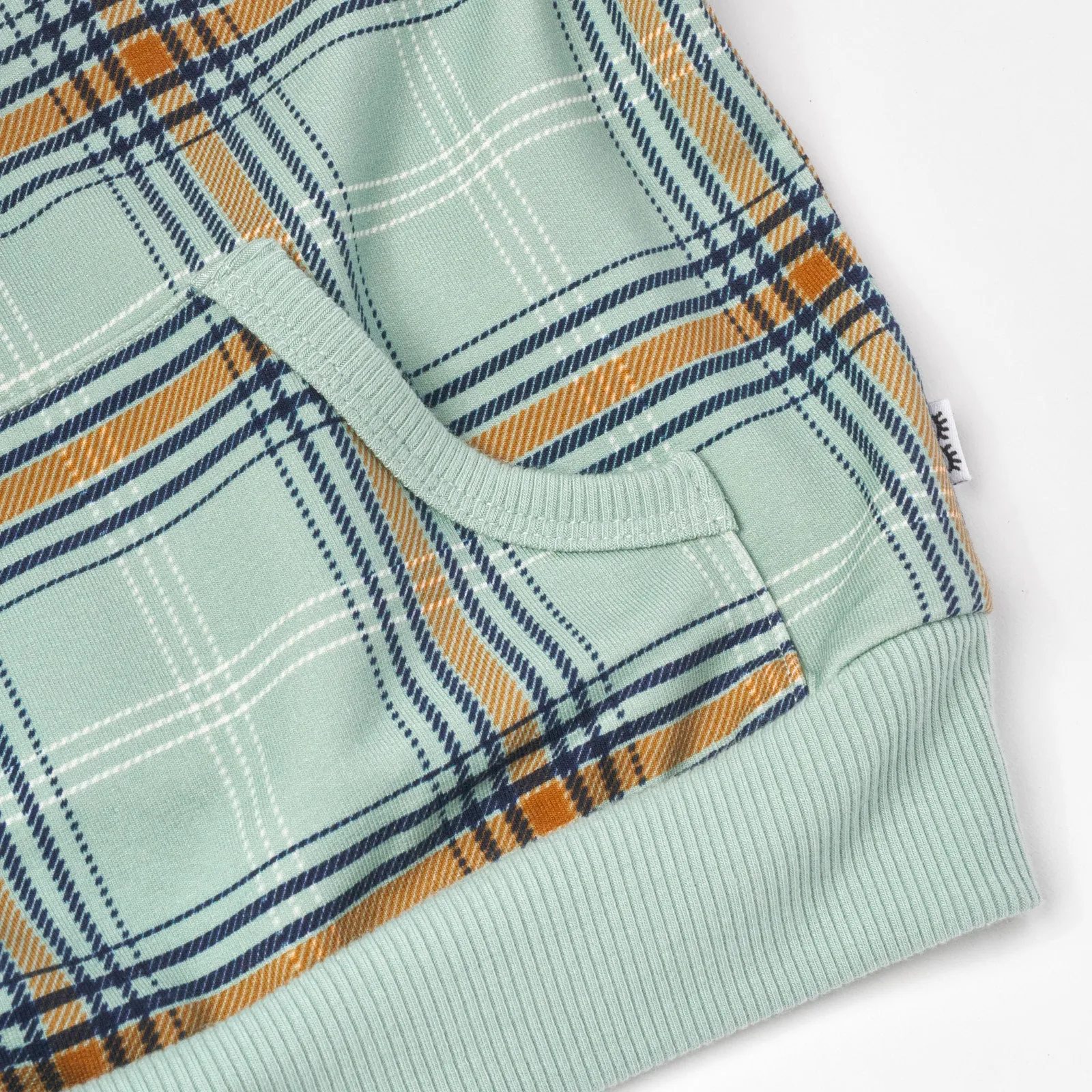 Forest Plaid Henley Hoodie