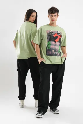 GREEN TRANSITION OVERSIZED UNISEX TEE