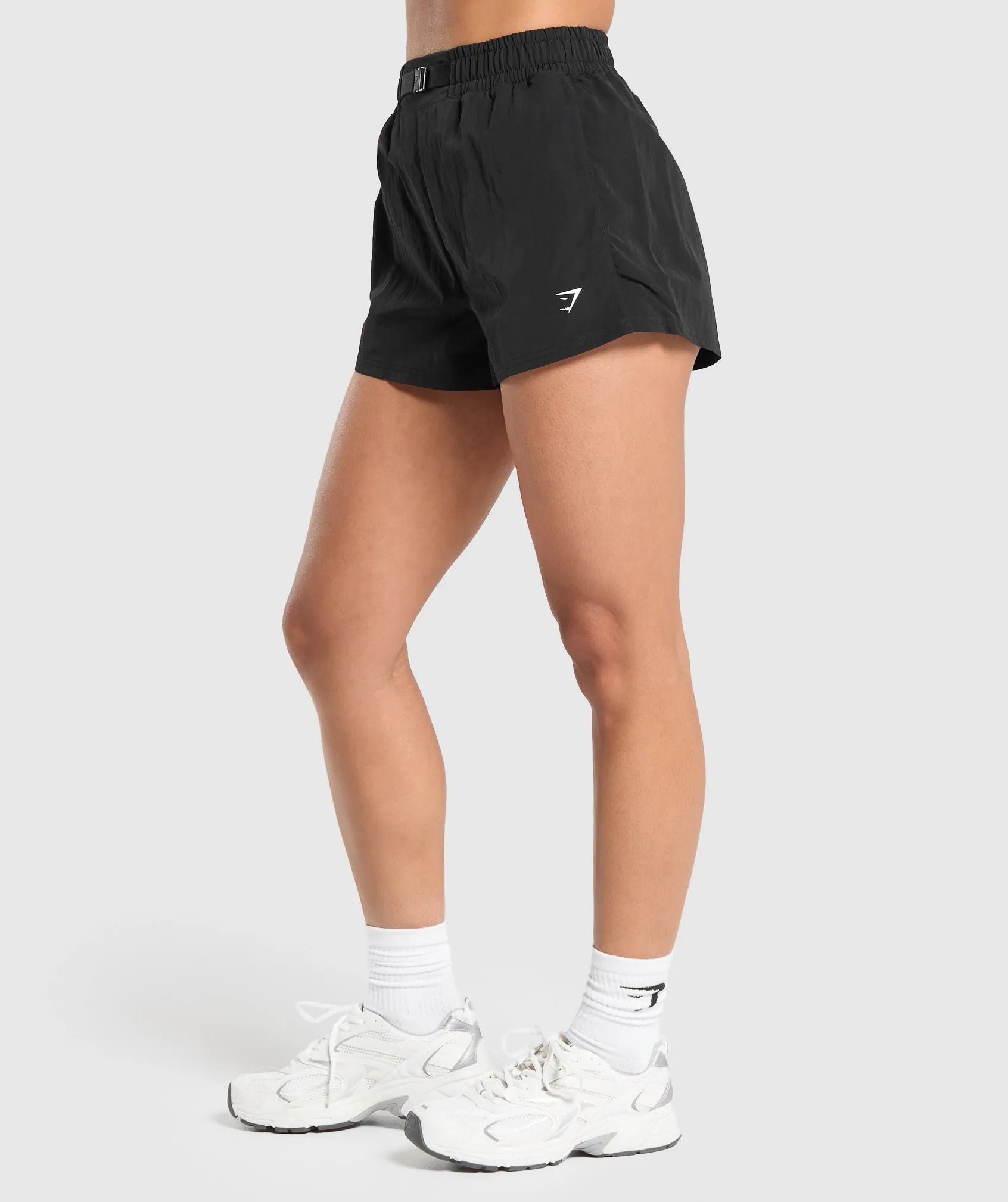 Gymshark Buckle Waisted Shorts - Black