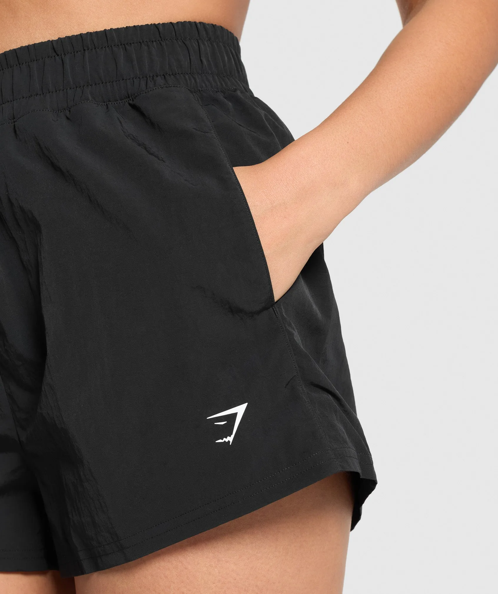 Gymshark Buckle Waisted Shorts - Black